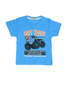 Ana Kuzusu Çıt Çıt Kids Erkek Çocuk Dirt Track Yazılı Tişört