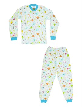 Ana Kuzusu Seçkin Erkek Çocuk Tavşan Desenli  Pijama Takım