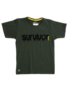 Ana Kuzusu Survivor Sıfır Yaka Likralı Erkek Çocuk Tişört