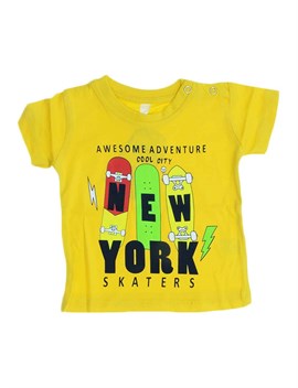 Difa Kids Erkek Bebek New York Baskılı Tişört